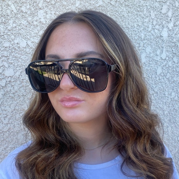 Boutique Accessories - Oversized Black Aviator Sunglasses